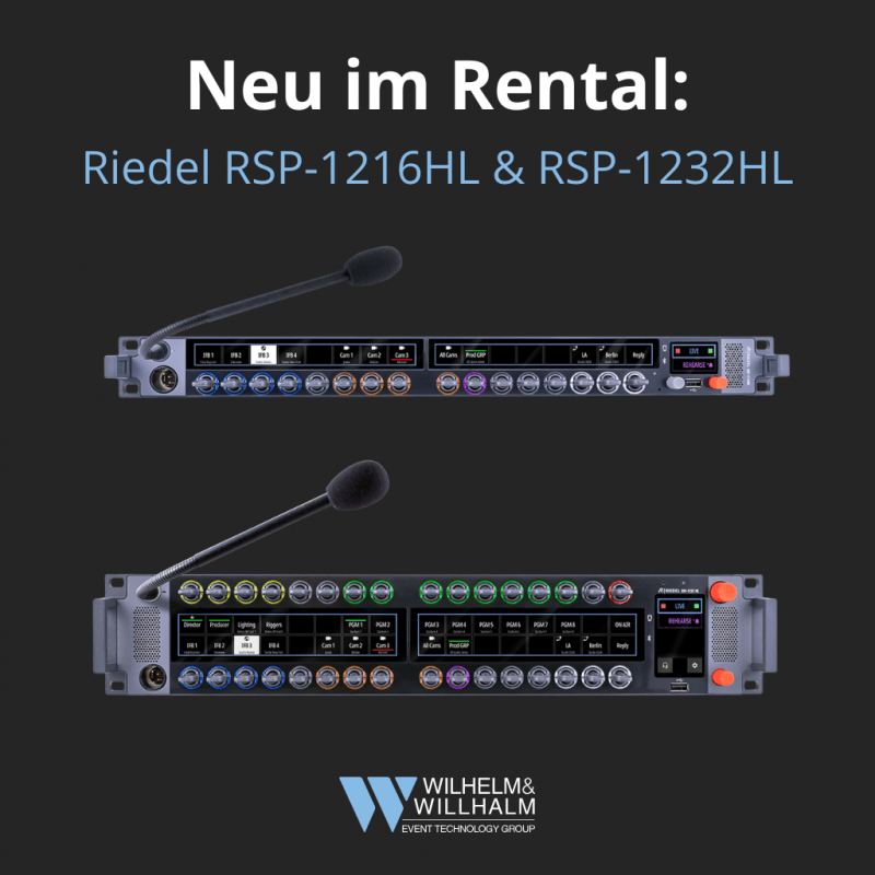 Neu im Rental: Riedel RSP-1216HL & RSP-1232HL