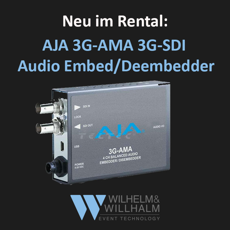 AJA 3G-AMA 3G-SDI Audio Embed/Deembedder
