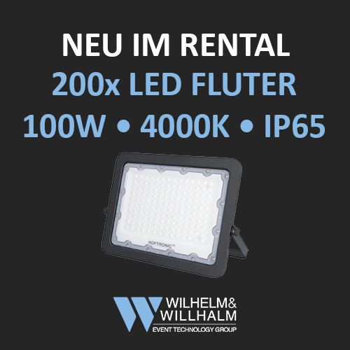 Hoftronic LED Fluter, 100W, 4000k, 10000 Lumen, IP65